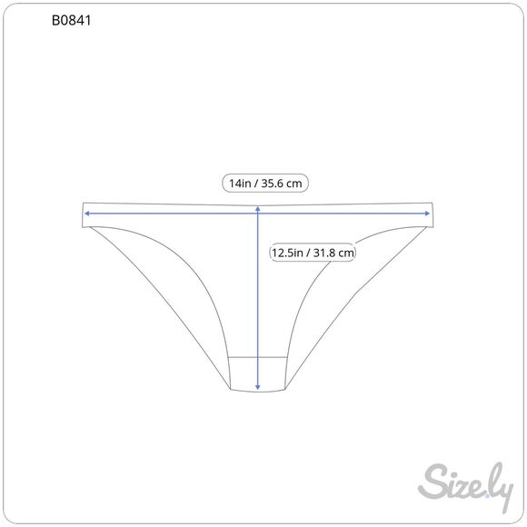 My Beachy Side Emily In Paris Bikini Bottom Blue Stripe Crochet High Leg Large - Picture 10 of 10